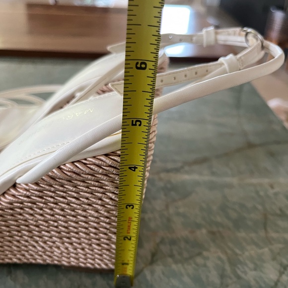 Marc Fisher White Wedge Sandals - Picture 3 of 6